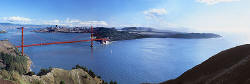 panorama- San Francisco Bay from the Marin Headlands