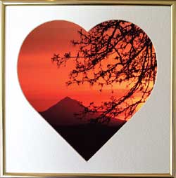 Mt Hood Sunrise Valentine gift for Landscape Lovers