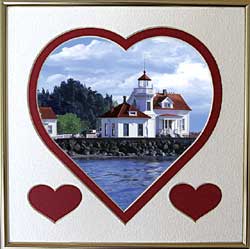 Mukilteo Lighthouse in Puget Sound Valentine Gift