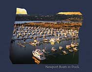 Oregon Scenery - Newport Boats in Dock