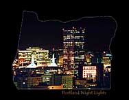 Portland Night Lights including Portland Convention Center