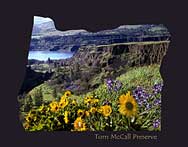 Oregon Map - Tom McCall Preserve - Columbia Gorge