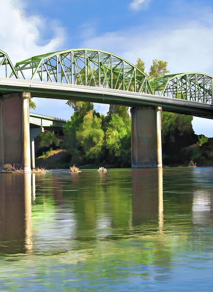 McCullough Bridge over Willamette River (Albany)