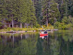 Boaters on Suttle Lake