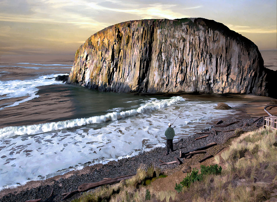 Buy this Painting of Seal Rock near Newport, Oregon