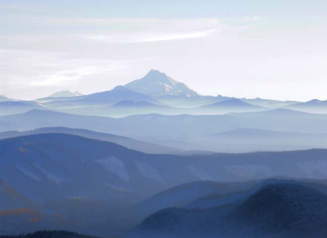 Oregon Cascades pictures - Mt Jefferson Mt Hood National Forest