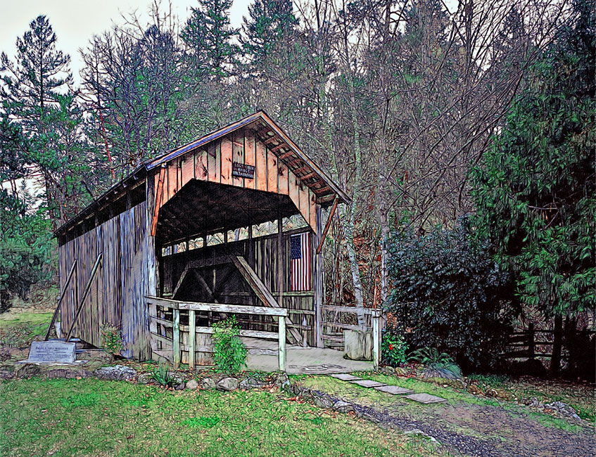 Lost Creek Bridge near Lakecreek, Medford 42°22'48.5"N 122°34'46.2"W
