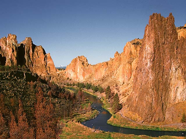 Oregon Crooked River photo at Smith Rock; Picture of Brilliant morning light at Terrebonne sold as framed photo, canvas or digital files