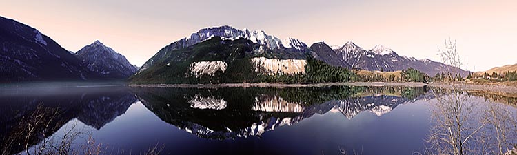 Reflections of Wallowa Mountains is a Joseph Oregon Panorama sold as framed photo or canvas