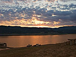 Hagg Lake; Pick up tows a boat at the end of the day