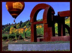 Rex Hill Winery balloon, grape, vineyard, Sculpture