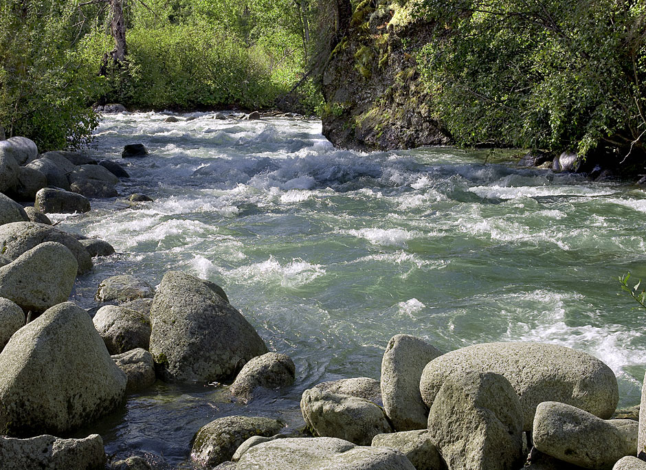 Buy this Little Susitna River near Hatcher Pass is fisherman's dream picture
