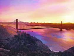 A Golden Gate Sunset  San Francisco, California