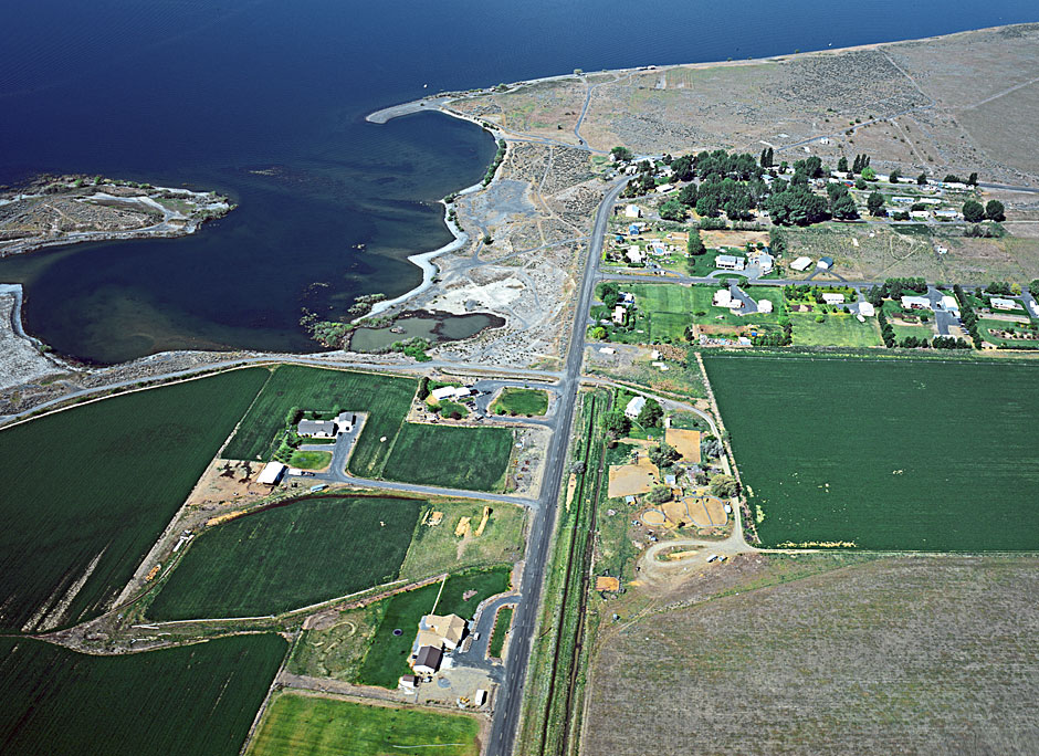 Buy this Farming east of Potholes Reservoir, Washington  aerial picture