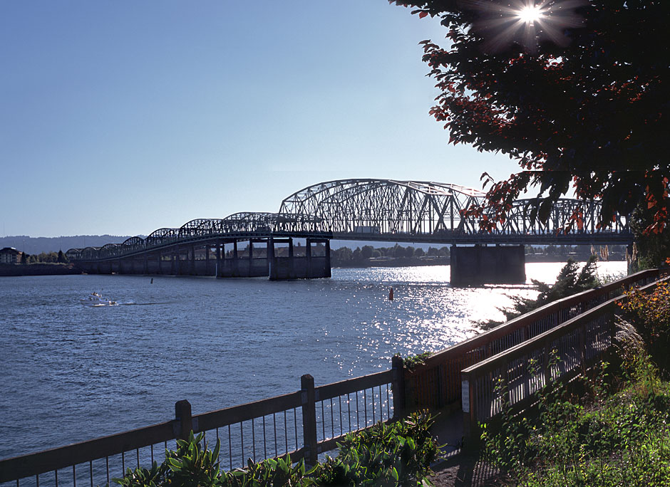 Buy this Columbia River Bridge; Interstate 5 connects Portland, OR and Vancouver, WA picture