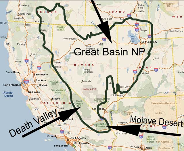 Great Basin Map