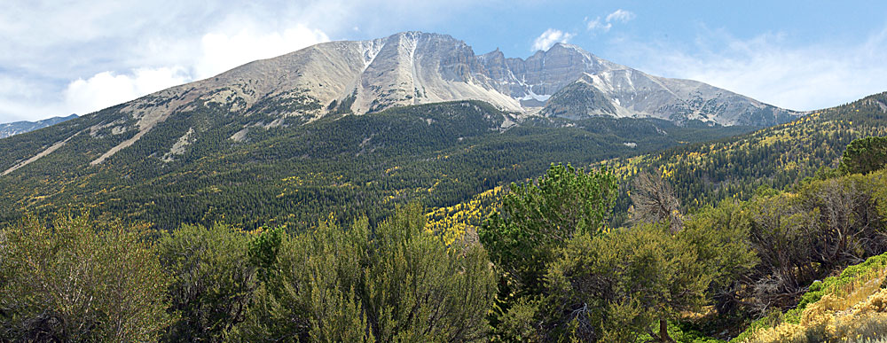 Buy this Mountains of the Snake Range - Wheeler Peak on right - Jeff Davis on left picture