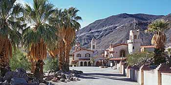 Scotty's Castle in Grapevine Canyon; oasis in the desert
