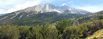 Mountains of the Snake Range - Wheeler Peak on rt- Jeff Davis on left - Great Basin NP