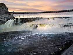Ryan Falls Dam in Great Falls  Montana