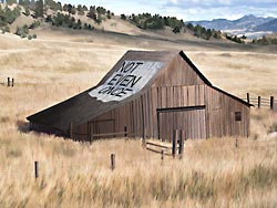 Barn in Montana with No Drugs Not Even Once