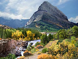 Swiftcurrent Falls & Grinnell Point - Glacier NP