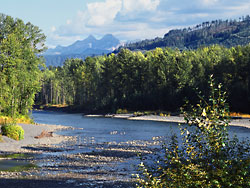 Nooksack River - North Cascades in the background