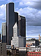 1985, 76 stories; Tallest Building in Seattle = Columbia Tower