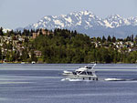 Olympic Mountains,  Lake Washington, Seattle