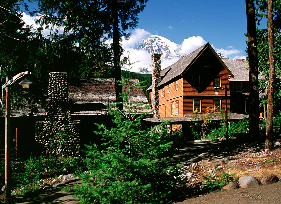 Buy this Longmire Lodge in Mt Rainier National Park photograph