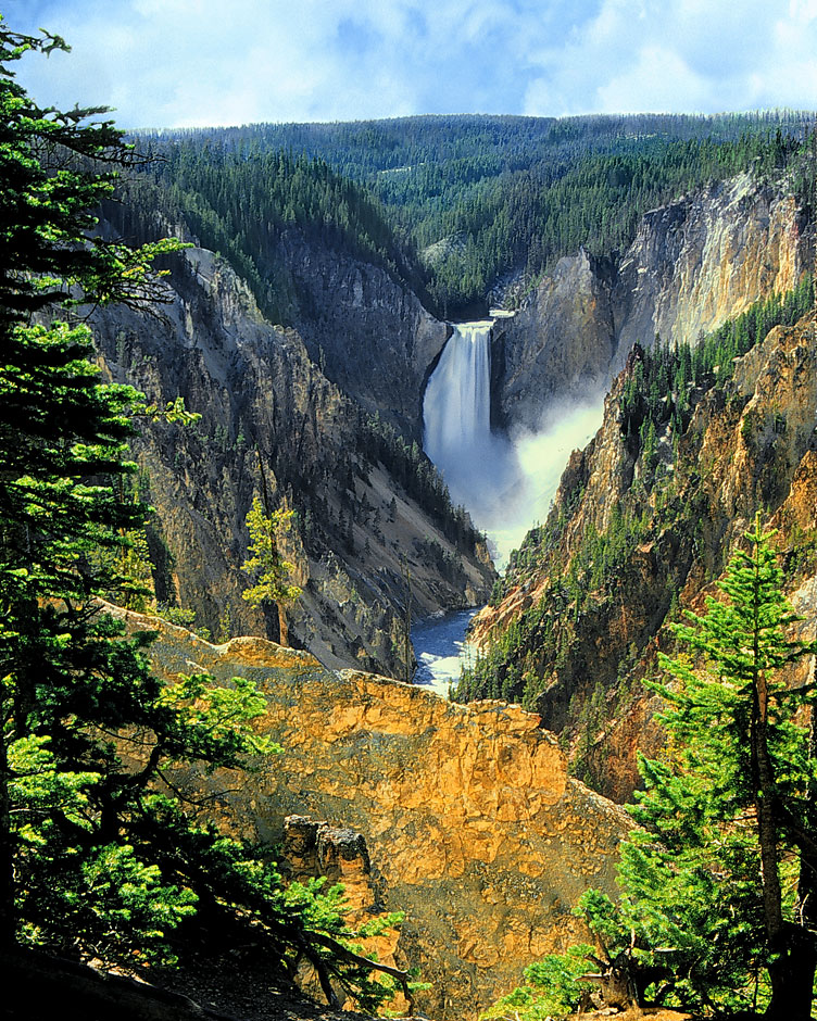 Buy this Artist Point, Yellowstone waterfalls photograph