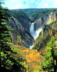 Artist Point, Yellowstone waterfalls